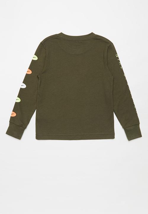 Nike - Multi-band long sleeve tee - khaki
