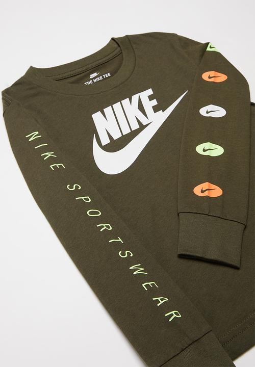 Nike - Multi-band long sleeve tee - khaki