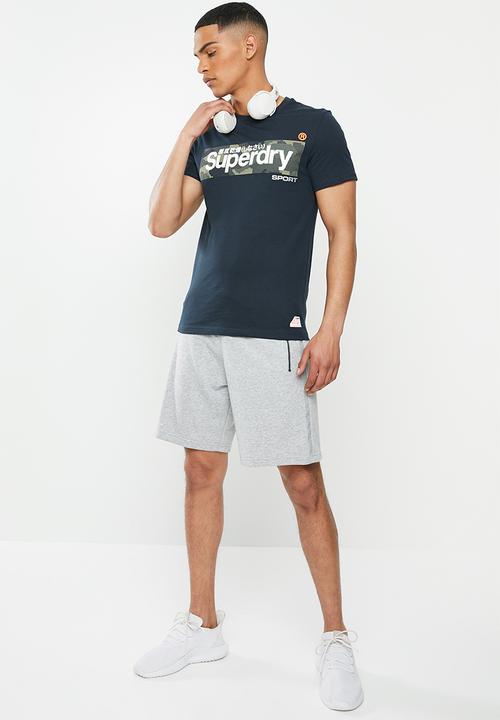 Superdry. - Camo box tee - navy