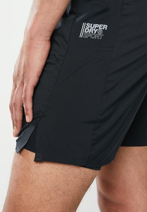 Superdry. - Active double layer short - black
