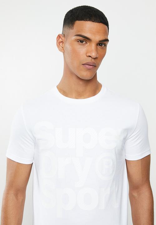 Superdry. - Hazard sport tee - white