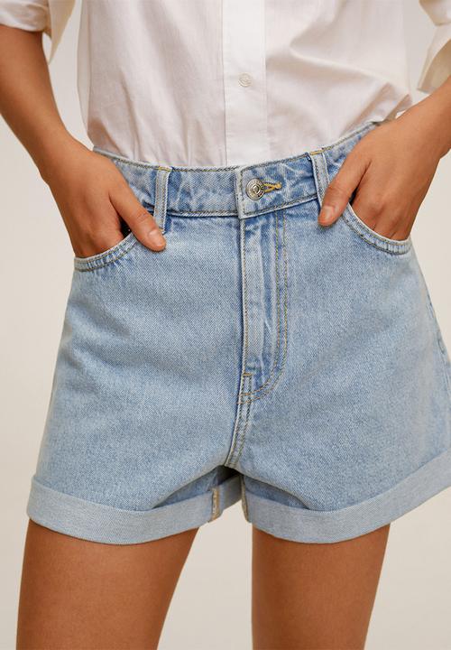 MANGO - Shorts Bermuda - blue