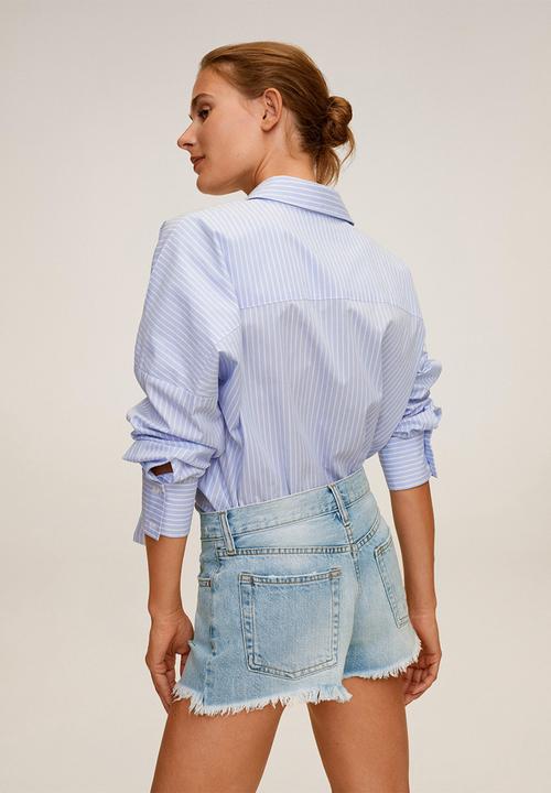 MANGO - Shorts Hailey - blue