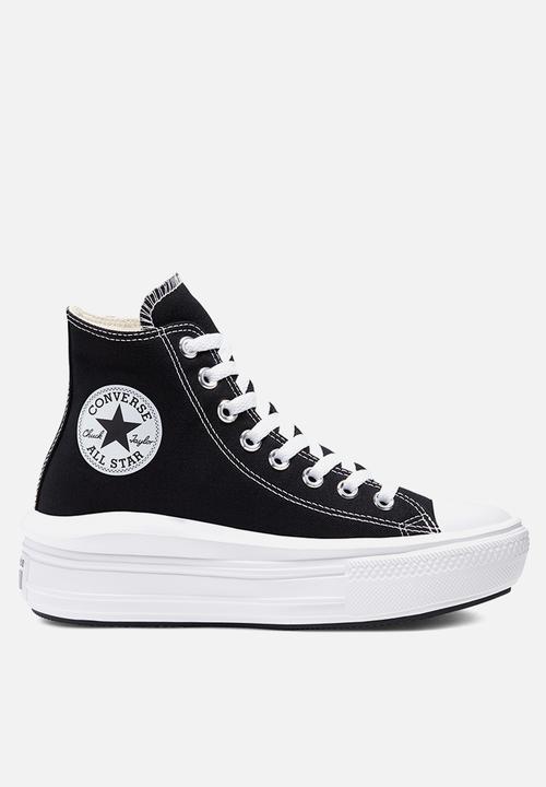 black and white hi converse