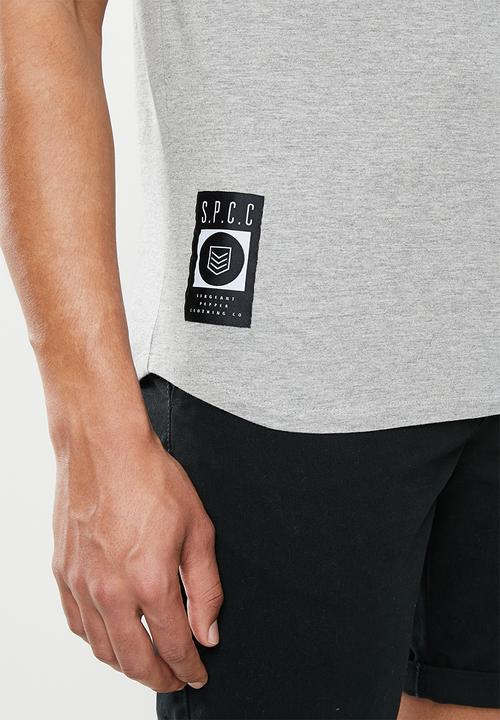 S.P.C.C - Shearer fashion scooped hem sleeveless T-shirt - grey melange