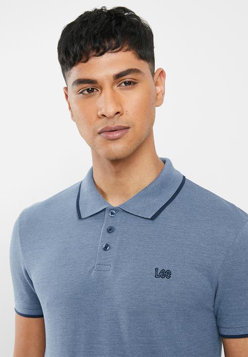 Lee  - Icon melange polo - blue