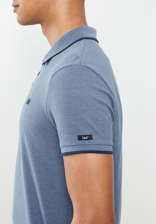 Lee  - Icon melange polo - blue