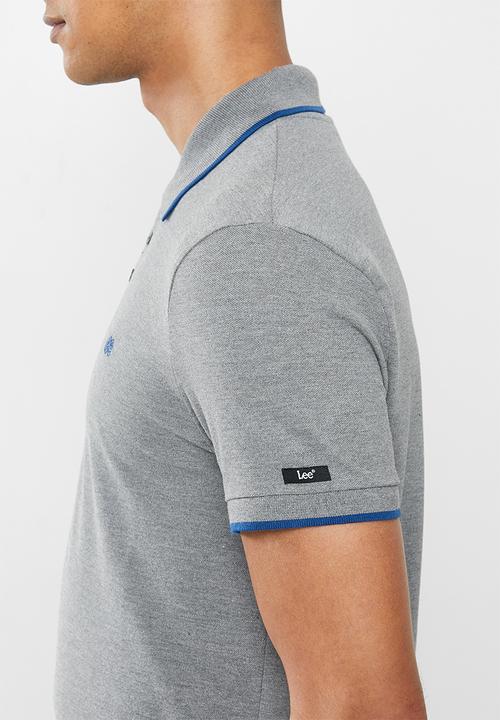 Lee  - Icon melange polo - grey 