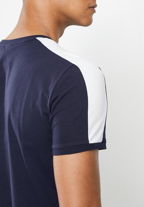 PUMA - Iconic t7 slim tee - navy & white