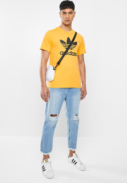 adidas Originals - Adidas trefoil crew short sleeve tee - yellow 