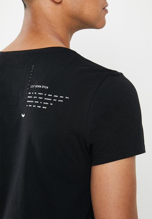 S.P.C.C - Tallis fashion straight hem T-shirt - black
