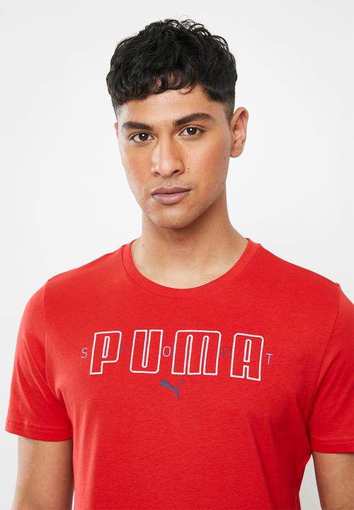 PUMA - Puma brand tee - red