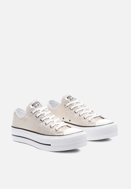 Converse - Chuck Taylor All Star lift ox - silver / black / white