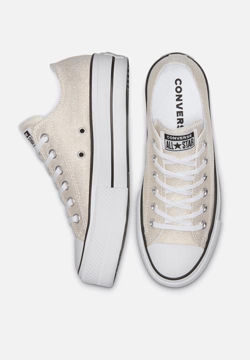 Converse - Chuck Taylor All Star lift ox - silver / black / white