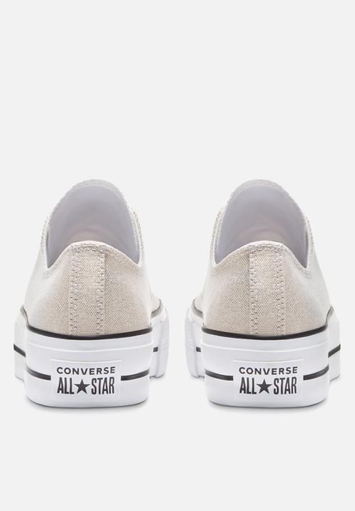 Converse - Chuck Taylor All Star lift ox - silver / black / white