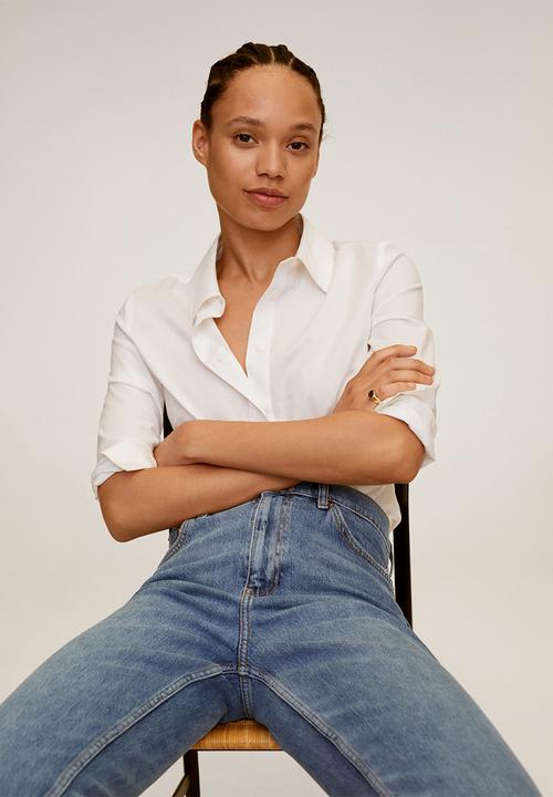 MANGO - Shirt sofia - white 