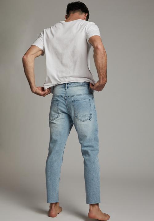 Cotton On - Raw crop jean - vintage blue