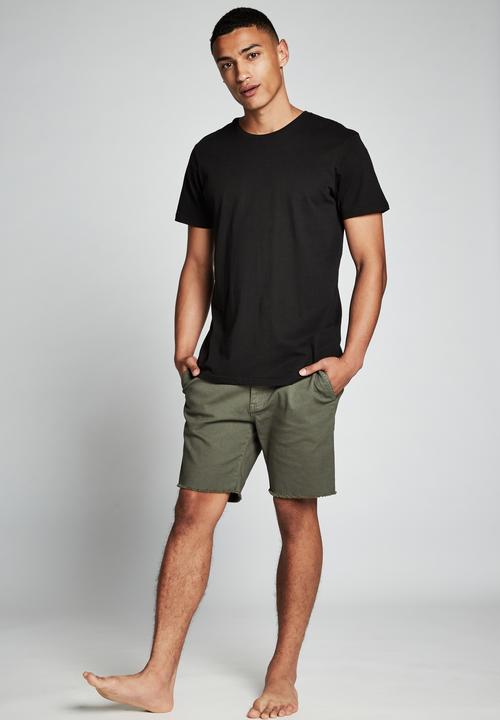 Cotton On - Raw hem chino - washed khaki