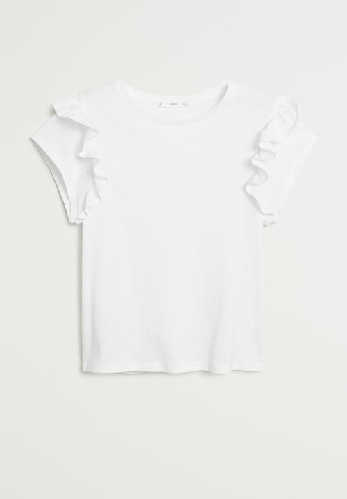 MANGO - T-shirt vickybak - white