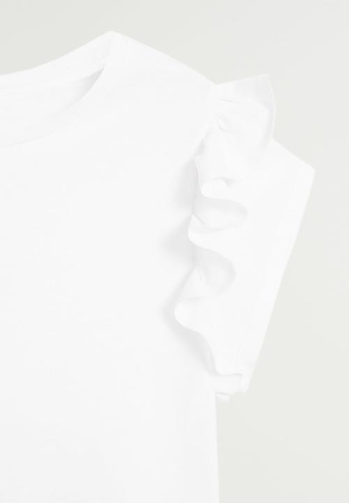 MANGO - T-shirt vickybak - white