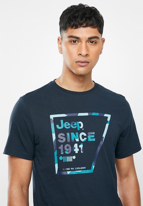 JEEP - Logo graphic tee - navy