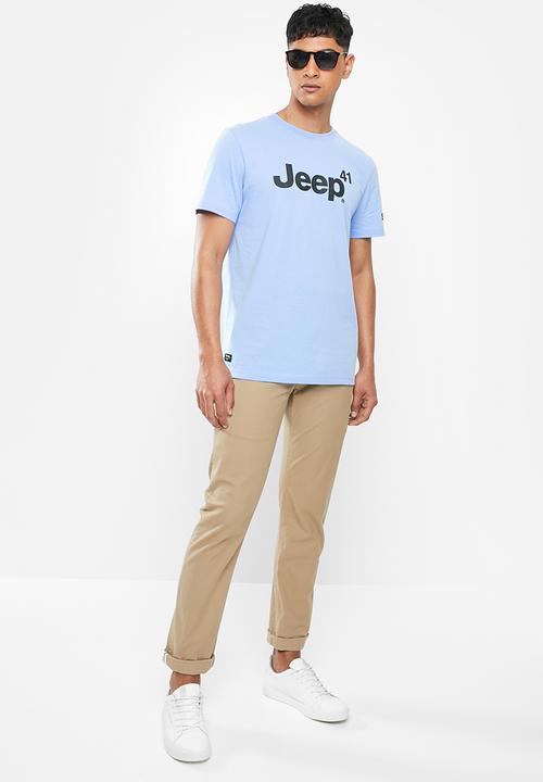 JEEP - Logo print tee - blue