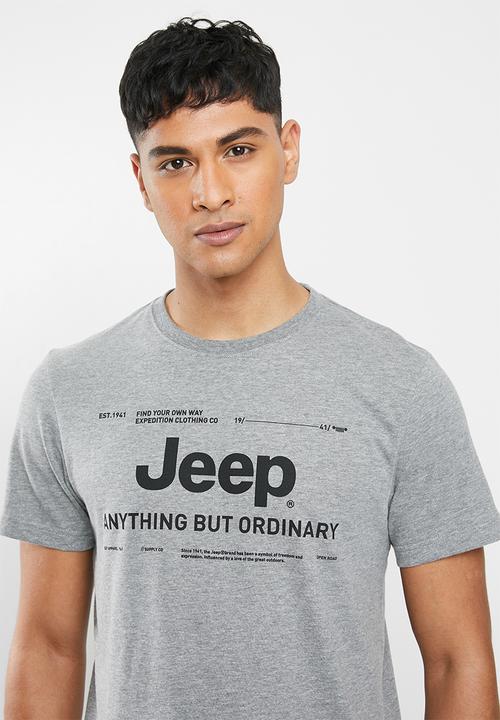 JEEP - Logo graphic tee - grey