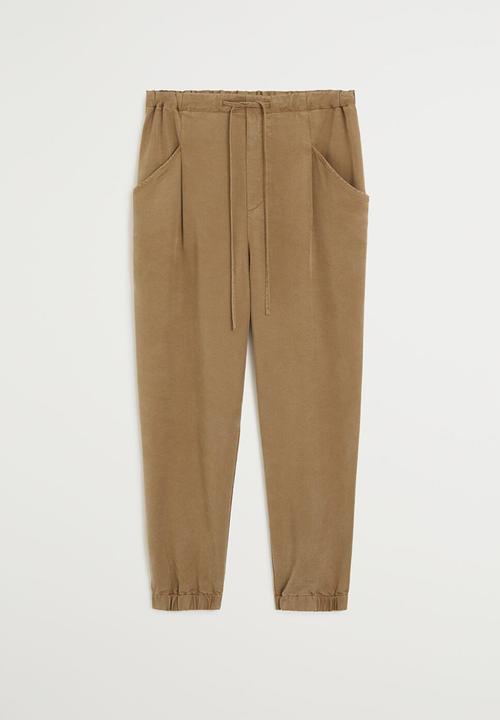 MANGO - Trousers bolt - brown 