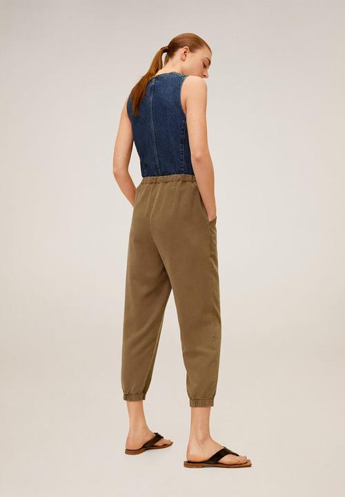 MANGO - Trousers bolt - brown 