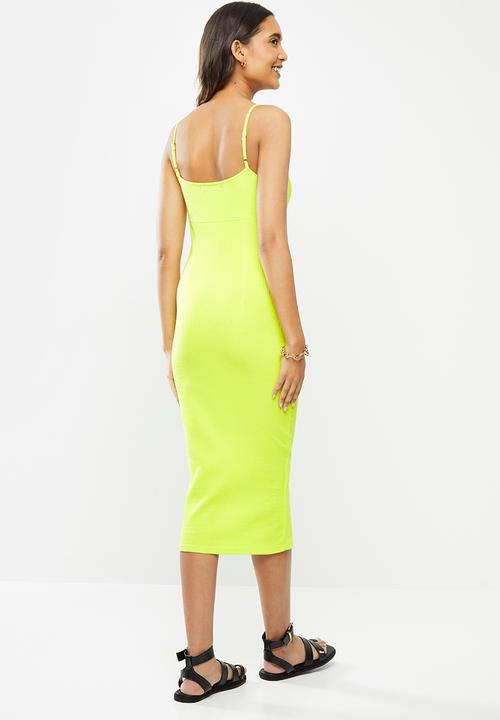 Glamorous - Midi bodycon - neon green