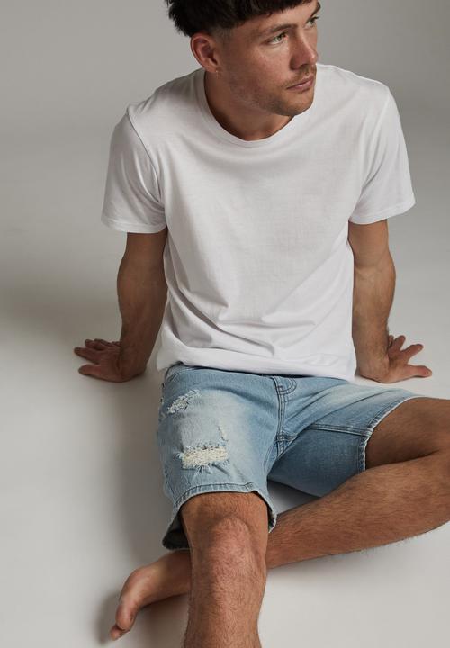 Cotton On - Straight short - vintage blue