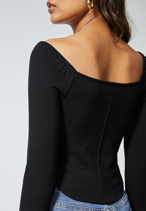 Superbalist - Ponti corset top - black