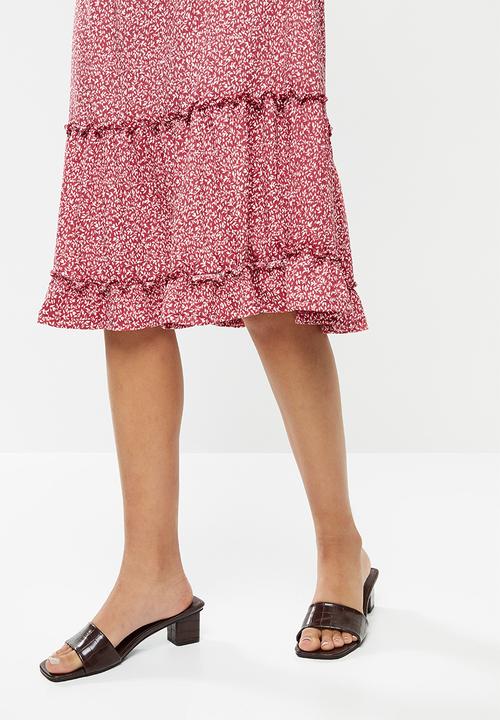 MANGO - Dress bobo - red & white