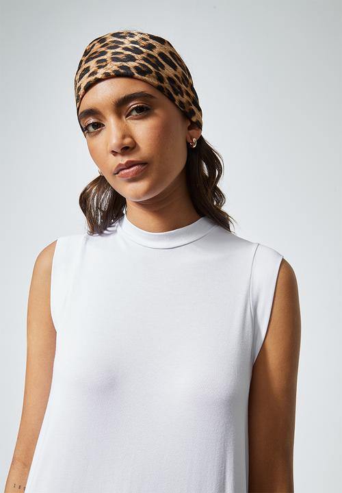 Superbalist - Sleeveless column T-shirt dress - white
