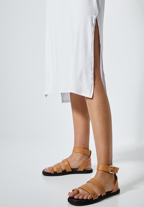 Superbalist - Sleeveless column T-shirt dress - white