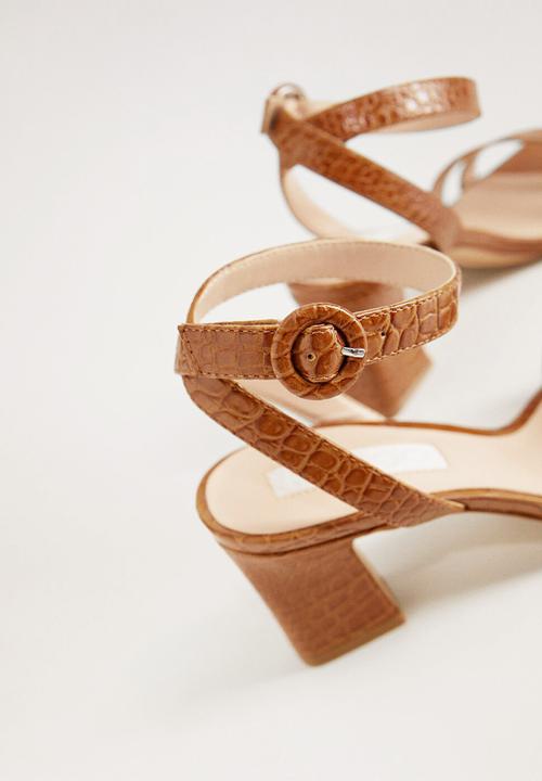 MANGO - Bomb heel - medium brown