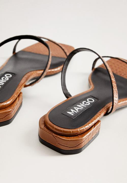 MANGO - Corea sandal - medium brown