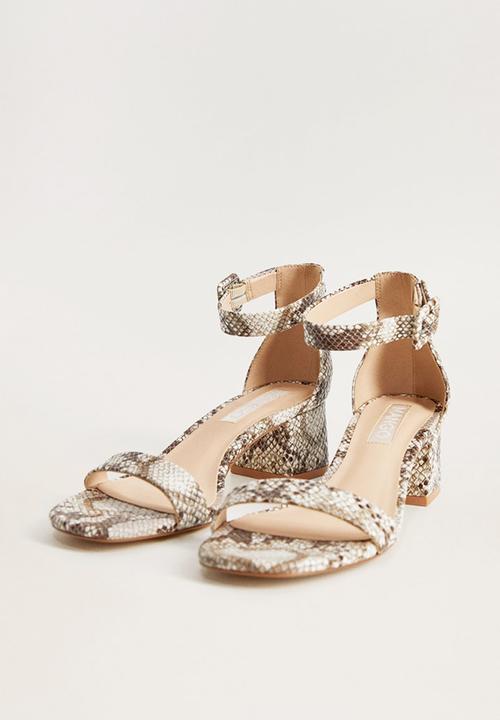 MANGO - Basic heel - natural