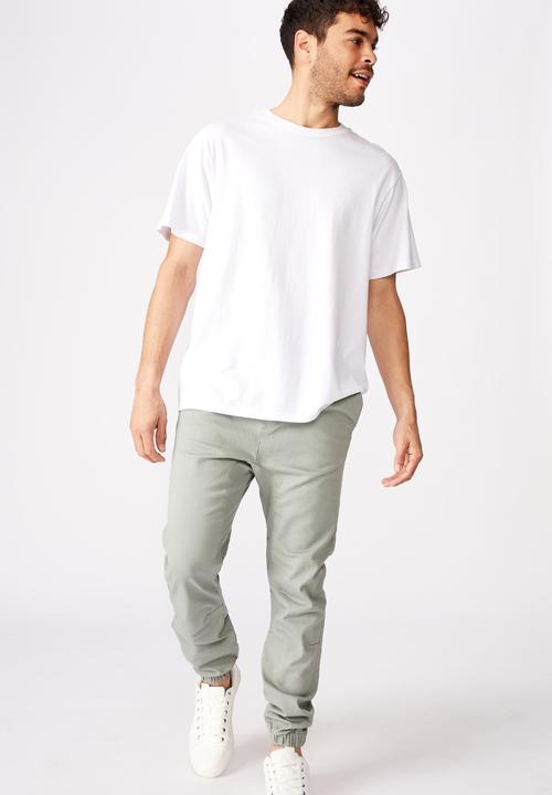Cotton On - Drake cuffed pant - mist grey