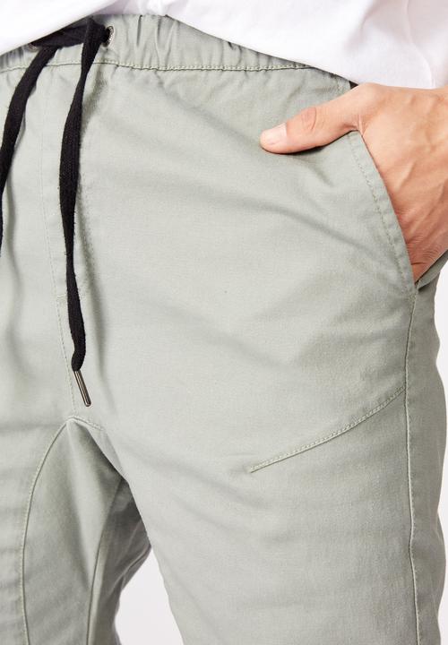Cotton On - Drake cuffed pant - mist grey