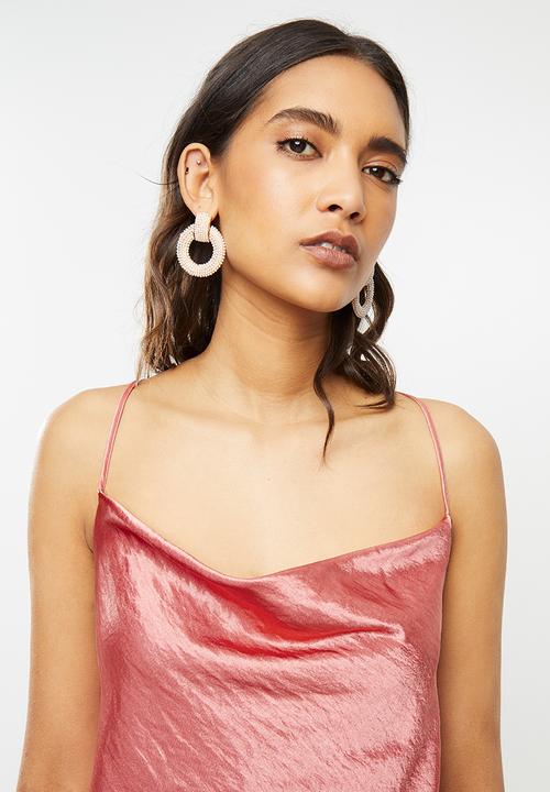 Glamorous - Satin cami- rose