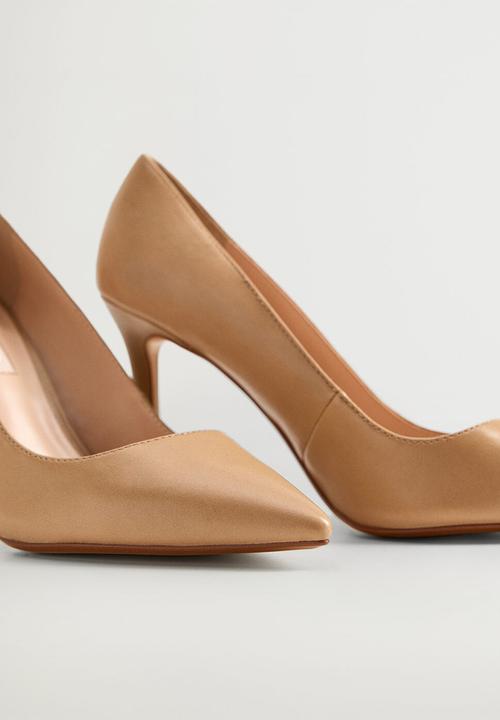 MANGO - Desi leather court - medium brown