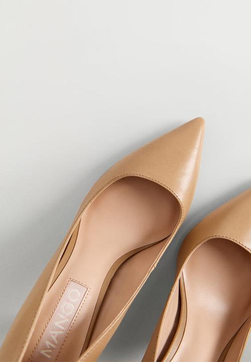 MANGO - Desi leather court - medium brown