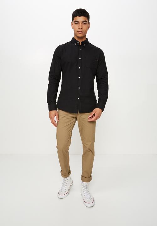 Cotton On - Brunswick shirt 3 - black 