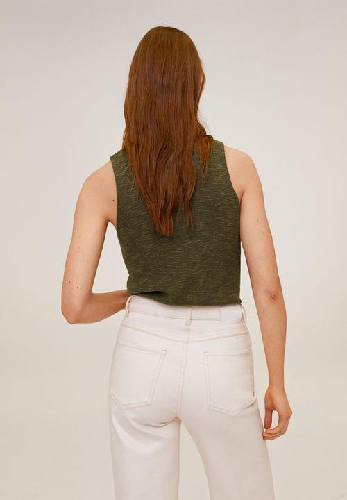 MANGO - Saeta top - khaki