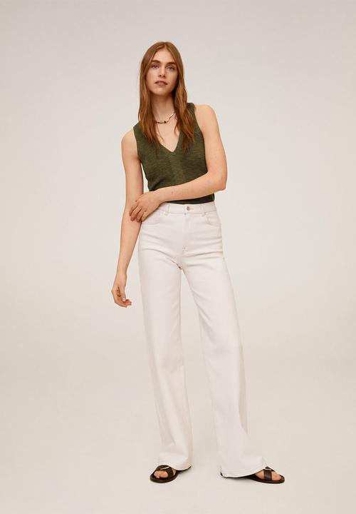 MANGO - Saeta top - khaki