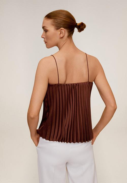 MANGO - Rosita top - brown