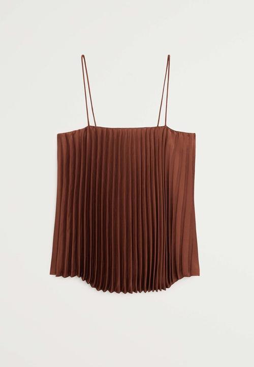MANGO - Rosita top - brown