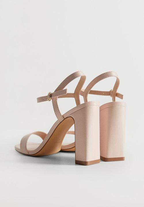 MANGO - Air leather heel - light pastel pink