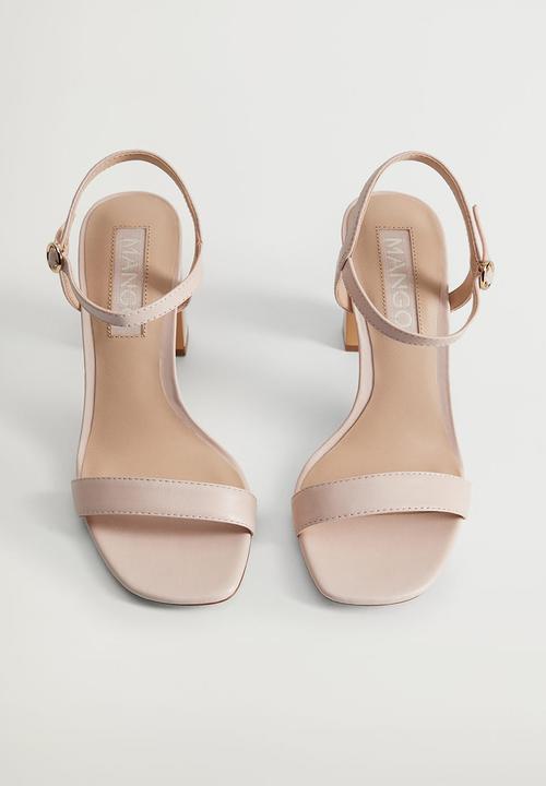 MANGO - Air leather heel - light pastel pink
